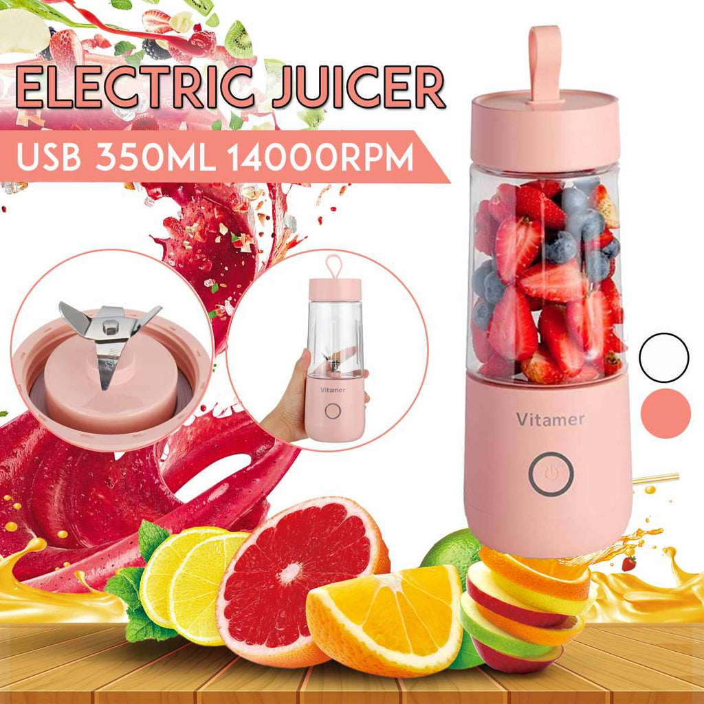 Portable Rechargeable 350ml Blender Juicer Electric